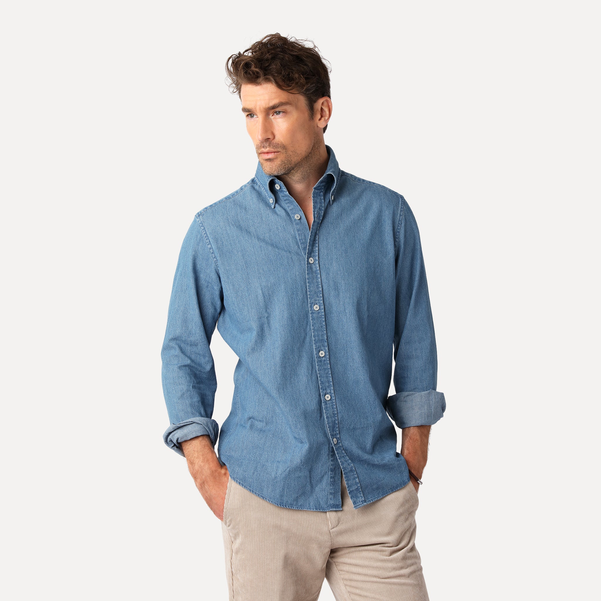Denim Shirt - Less Worries Shirt
