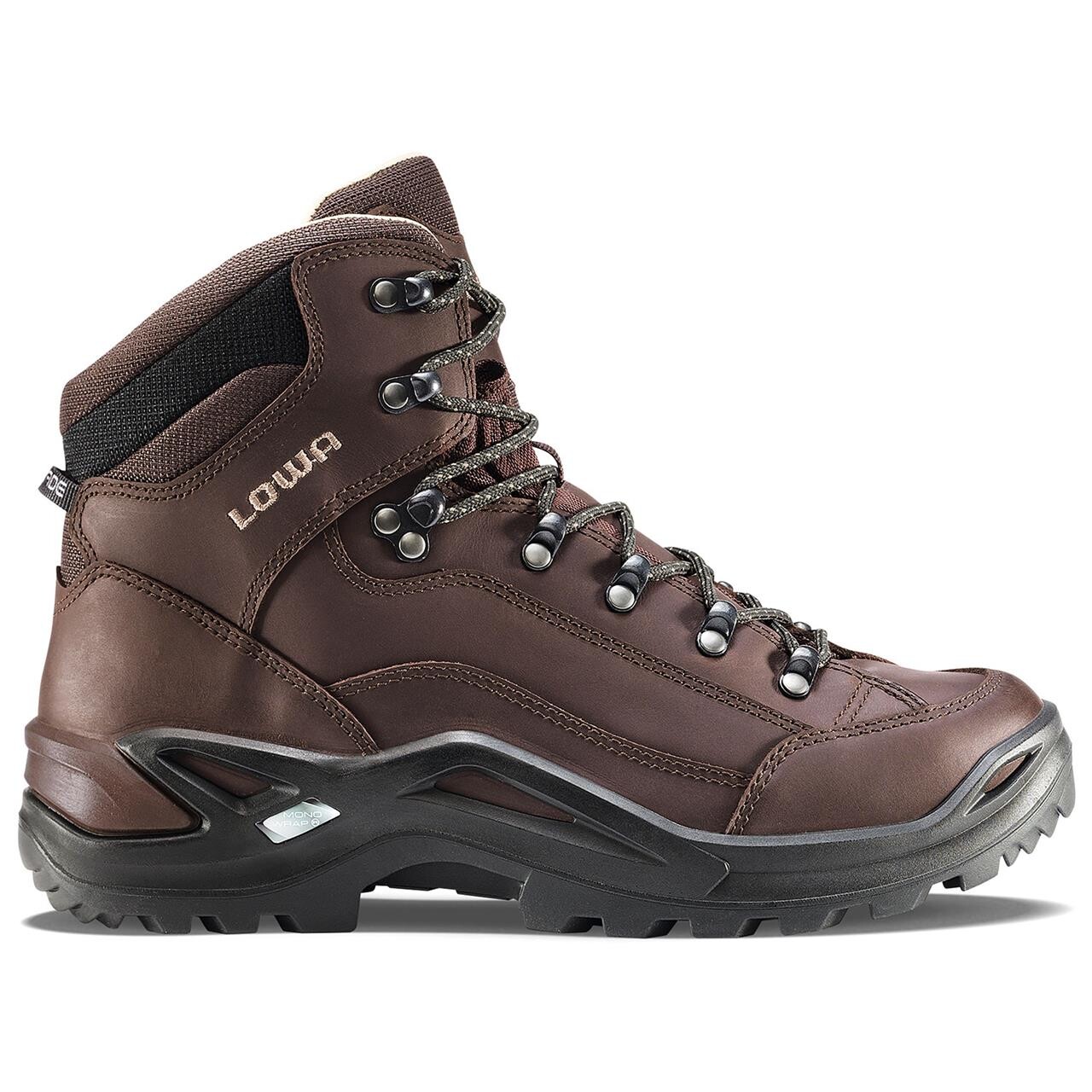 Brun (ESPRESSO) Lowa Mens Renegade Mid Brun Espresso - Lowa SkoSneaksers - 4048159756733