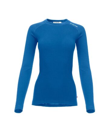 Blå (BLUE FUSIO Aclima Womens Warmwool Crew Neck Shirt Blå Blue Fusion Midnight Navy Large - Aclima Shirt  - 7034041142576