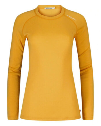 Blå (BLUE FUSIO Aclima Womens Warmwool Crew Neck Shirt Blå Blue Fusion Midnight Navy Large - Aclima Shirt  - 7034041142576