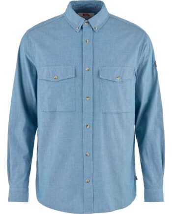 Blå (DAWN BLUE/ Fjallraven Mens Vik Chambray Shirt Blå Dawn Blue 543 Large - Fjällräven Shirt  - 7323451191503