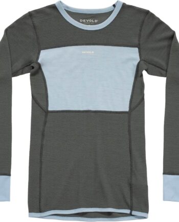 Blå (DAWN/CASTL Devold Womens Wool Mesh 190 Shirt Blå Dawn Castlerock Large - Devold Shirt  - 7028567754351