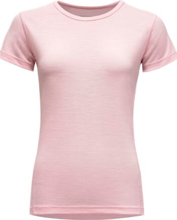 Pink Devold Womens Breeze Merino 150 Shirt Lyserød Chalk Large - Devold Shirt  - 7028567736333
