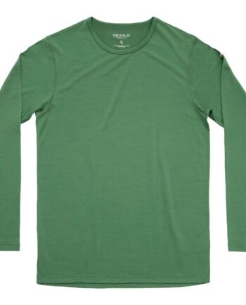 Grøn Devold Mens Breeze Plus Merino 200 Shirt Clover Large - Devold Shirt  - 7028567753897