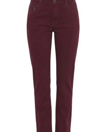 Bordeaux Cero Bukser Dame Bloom 743 - Cero Jeans  - 5713270649989
