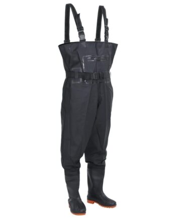 Sort Waders Med Støvler Bælte Str Pvc Polyester - Boligcenter SkoSneaksers  - 8721158379757