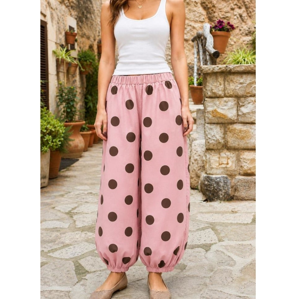 Sort Black Colour Dame Bukser Bcally Rose Dot - Black Colour Jeans - 5715077267519