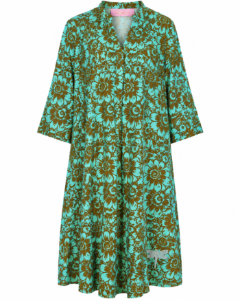 Kjole Mumbai Flower Aqua Gaspar - Gaspar Jeans  - 5716026039195