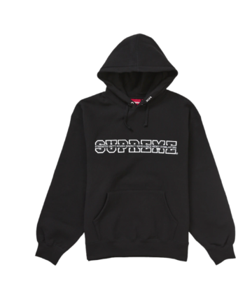Sort Supreme Collegiate Acronym Hooded Sweatee Shirt Black - Supreme Shirt  - None