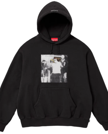 Sort Supreme Antihero Hooded Sweatee Shirt Fw25 Black - Supreme Shirt  - 0199310043033