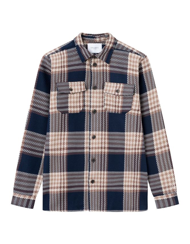 S Je E Check Hybrid Hirt - Les Deux Shirt - 5711934894393