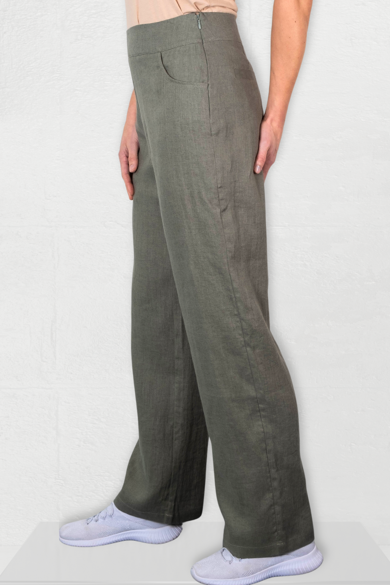 Grøn Oda HØr Bukser Oliven - Parol Jeans
