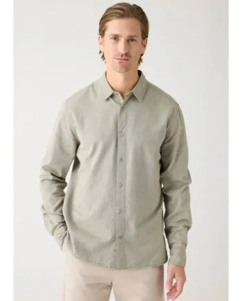 1068 Burned Oli Light Twill Shirt - Shirt  - 5715356373290