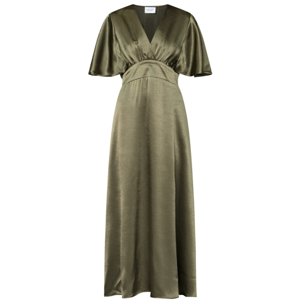 Sisters Point Dame Kjole Gisela Martini Olive - Sisters Point Jeans - 5714862701016