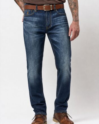 Mørkeblå Mcebbe Reg Fit Jeans - Mcs Nordic Jeans  - 5715879071765