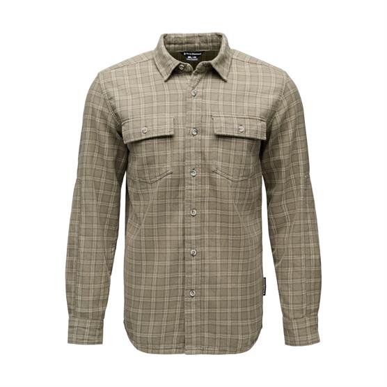 Sort Black Diamond Mens Project Twill Shirt Pine Smoke Chalk - Black Diamond Shirt - 793661747109
