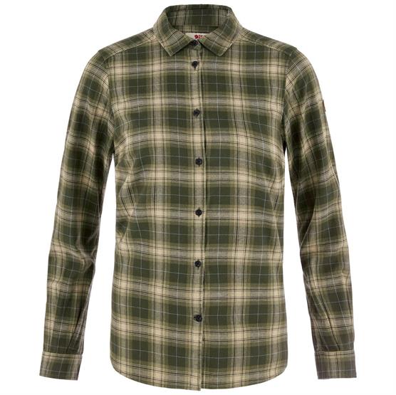 Fjallraven Vik Classic Flannel Shirt Womens Deep Forest - Fjällräven Shirt - 7323451204043