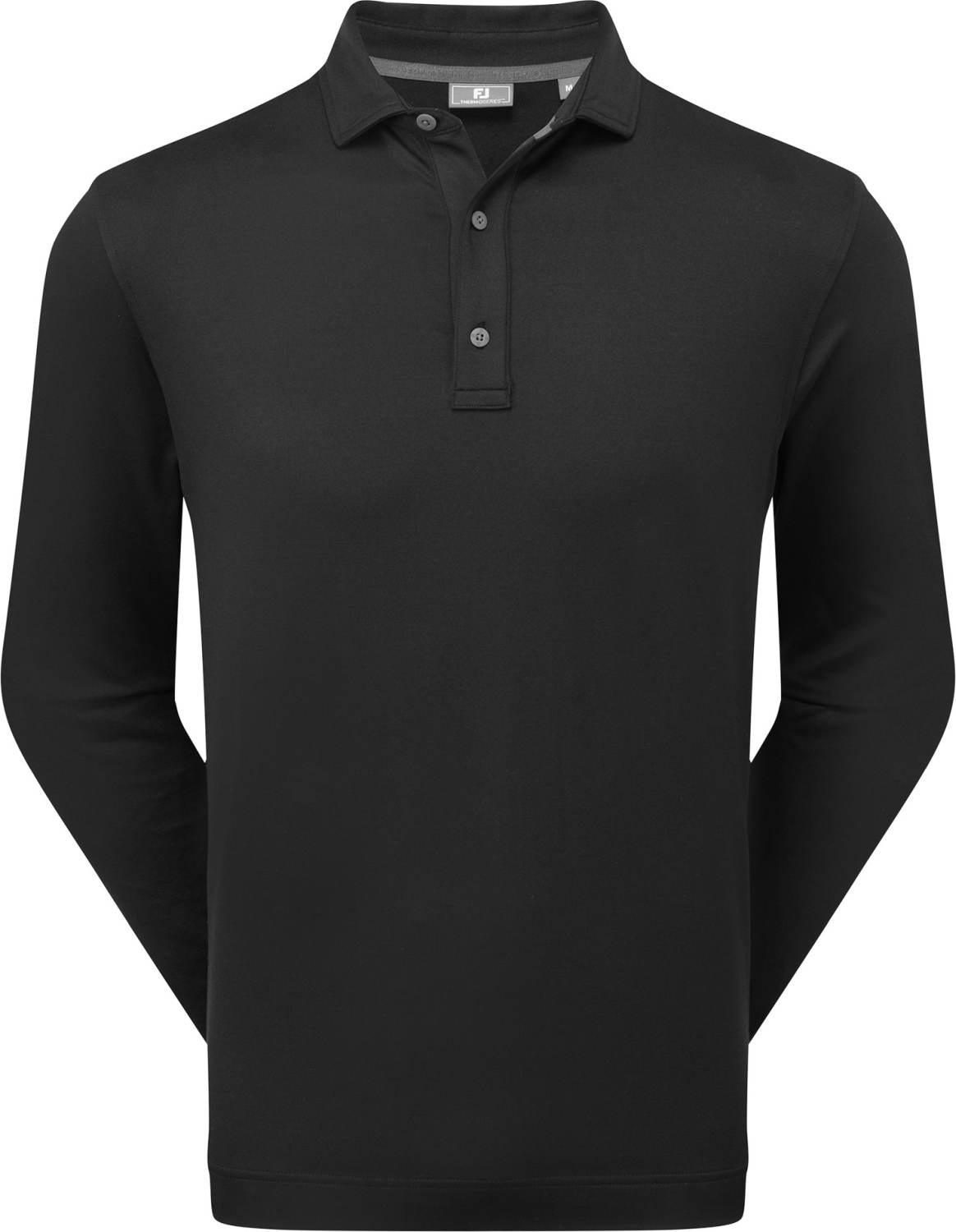 Sort Footjoy Thermoseries Long Sleeve Shirt Herre Poloshirt Langærmet Black Str Xxxl - Footjoy Shirt