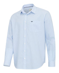 Hoggs Fife Ingliston Stretch Stripe Shirt - Hoggs Of Fife Shirt  - 5056417033907