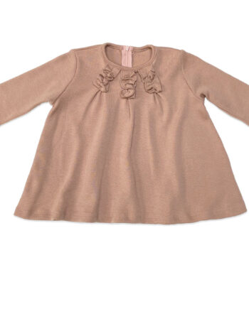 Huttelihut Kjole Merino Uld Dusty Rose - Huttelihut Jeans  - 7070993514650