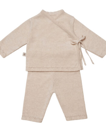 Hvid Huttelihut Lani Sæt Baby Bluse & Bukser Off White - Huttelihut Jeans  - 8360524448079