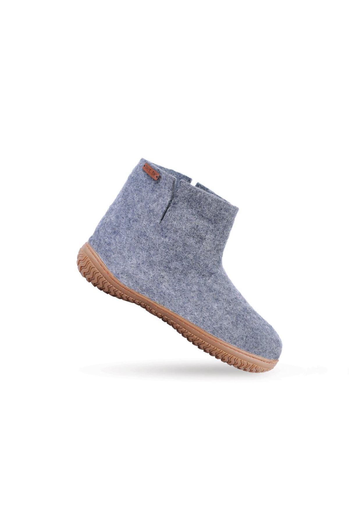 Filtstøvle 100 Ren Uld Model Denim Gummisål - Shus SkoSneaksers