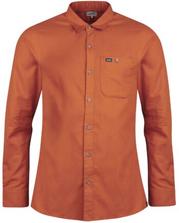 Amber Lundhags Ekren Solid Shirt Skjorte Herre Rød - Lundhags Shirt  - 7045952591674