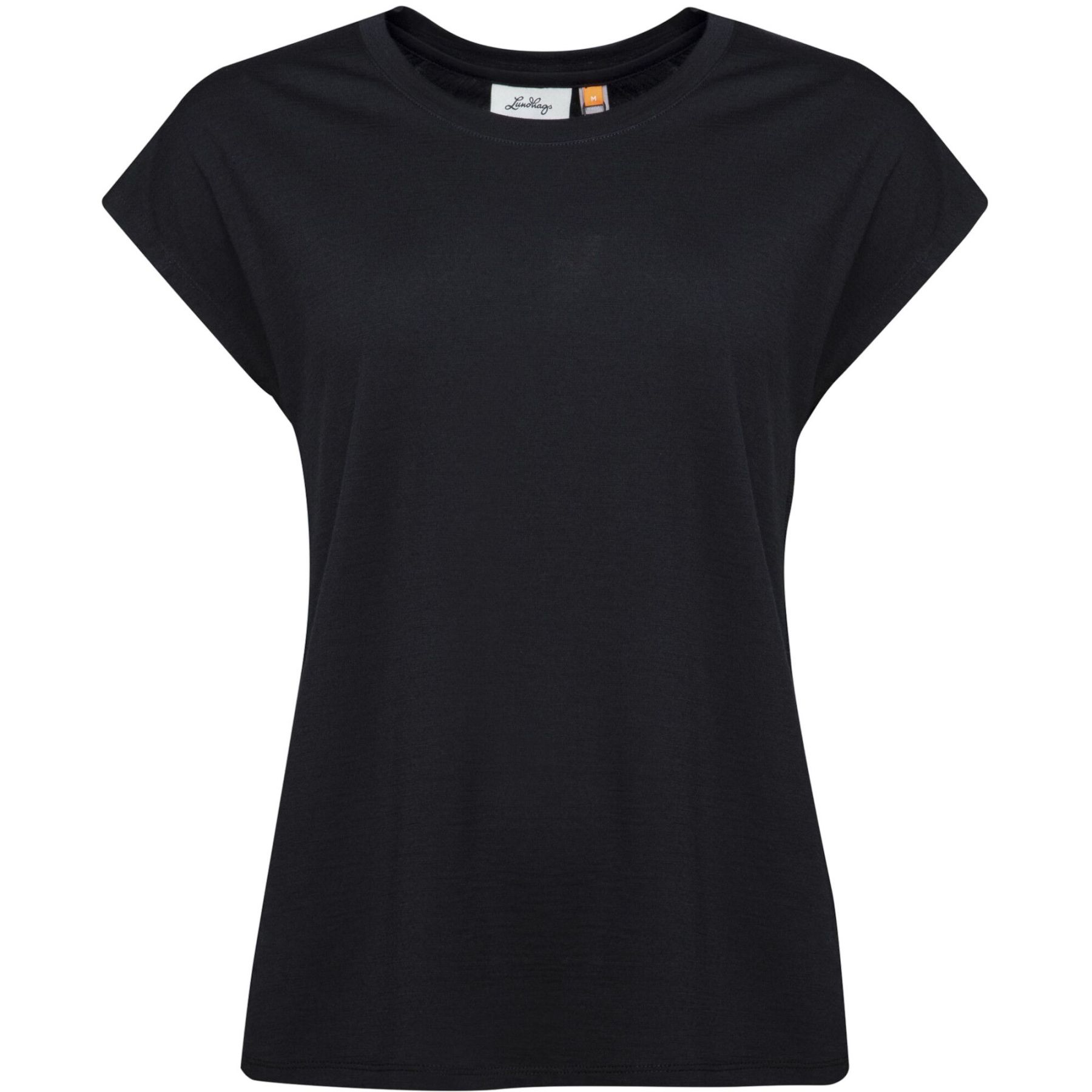 Sort Lundhags Gimmer Merino Top Tee Shirt Dame - Lundhags Shirt - 7045952591186