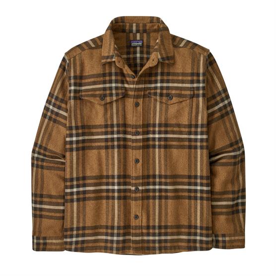 Patagonia Mens Fjord Flannel Shirt Catch Deer Brown - Patagonia Shirt - 198077239406