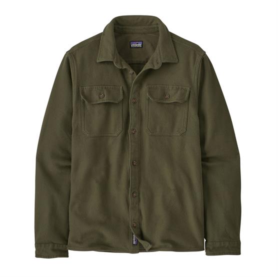 Grøn Patagonia Mens Fjord Loft Shirt Basin Green - Patagonia Shirt - 196924470378