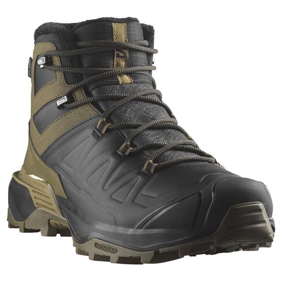 Sort Salomon Ultra Snowpilot Mens Black Military Olive - Salomon SkoSneaksers - 195751784726