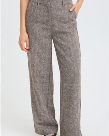 Brun Fransa Bukser Dame 900012333 Hot Fudge Herringbone - Fransa Jeans  - 5715753936968