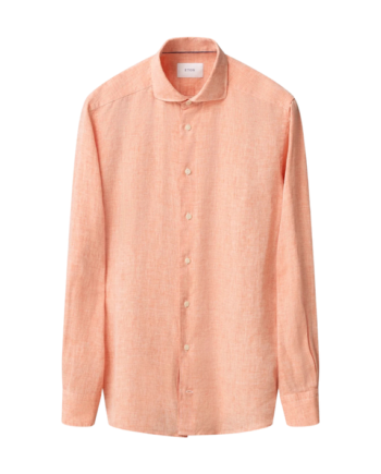 40 Men Shirt: Casual Linen - Eton Shirt  - 7313584061453