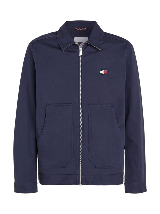 Blå Tjm Regular Cotton Jacket - Tommy Jeans Jeans  - 8720643364131