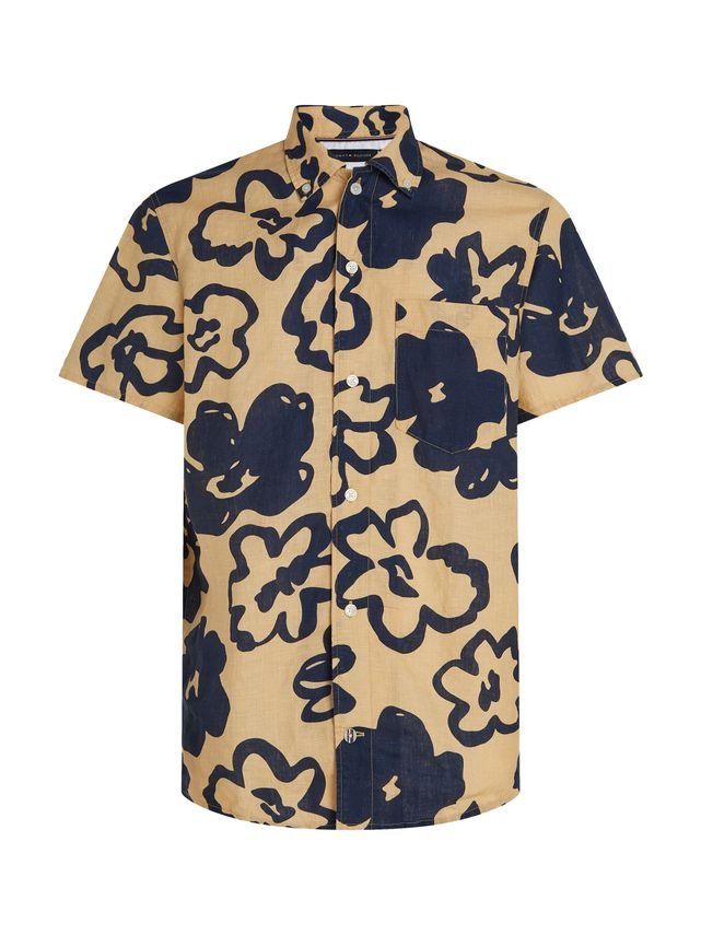L Big F Ora Print Shirt - Tommy Hilfiger Shirt  - 8720642907186