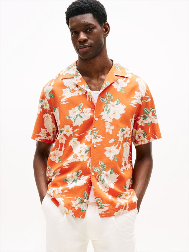 L Ightweight F Ora Aop Shirt - Tommy Hilfiger Shirt  - 8721186870240