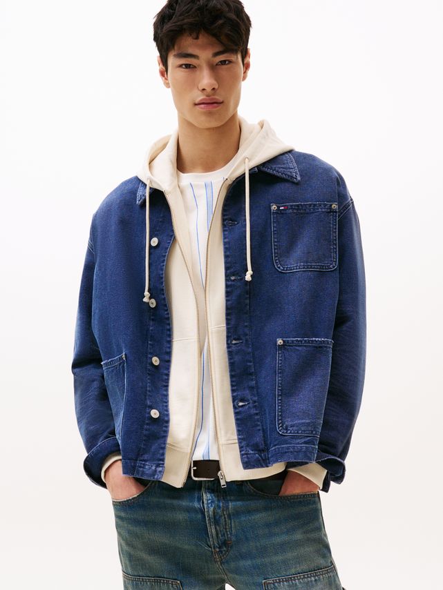 Blå Chore Jacket Ci9053 - Tommy Jeans Jeans  - 8721186960941