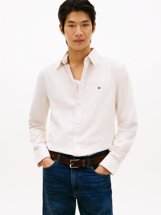 L Brushed Inen Twi Shirt - Tommy Hilfiger Shirt  - 8721221561096