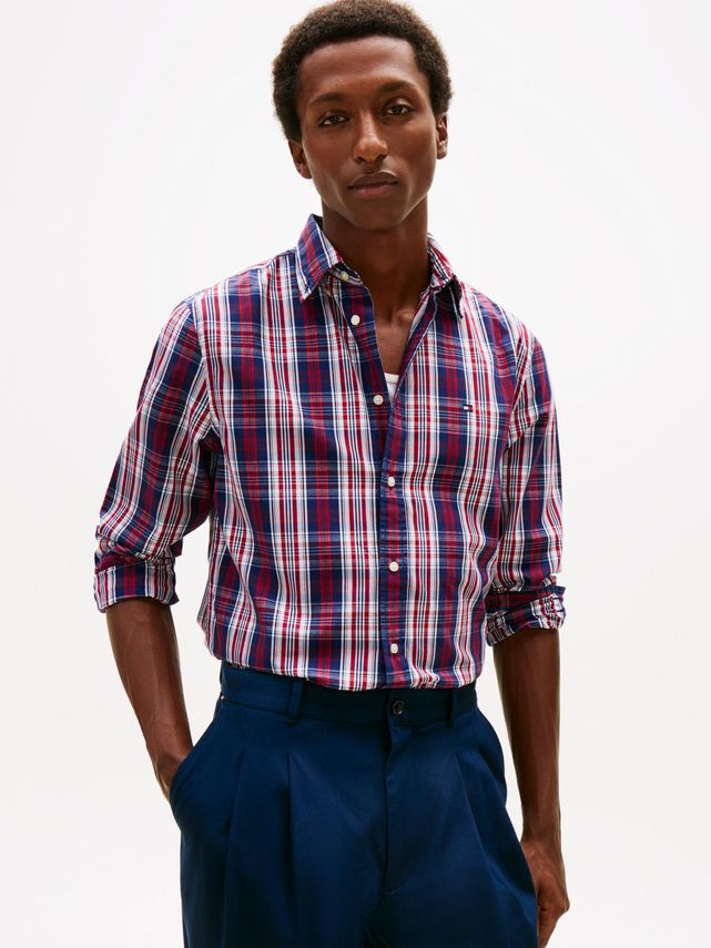 L F Ex Pop In Medium Check Shirt - Tommy Hilfiger Shirt  - 8721221539187