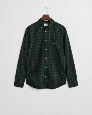 Grøn Reg Classic Poplin Check Shirt - Gant Shirt  - 7325708407184