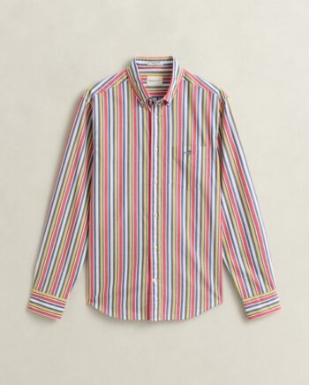Hvid Reg Multistripe Poplin Shirt - Gant Shirt  - 7325708652713