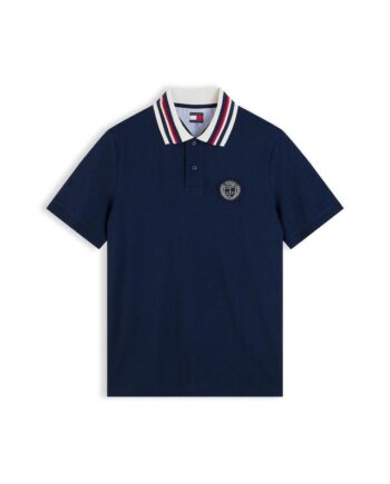 M Tj Reg Wavy Crest Polo - Tommy Jeans Jeans  - 8721441620658