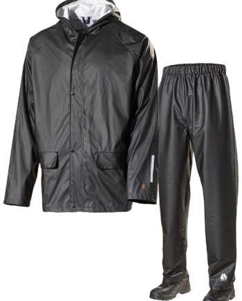 Sort Regnsæt Jakkebuks 2210pu Str - L.brador Jeans  - 7325930050875