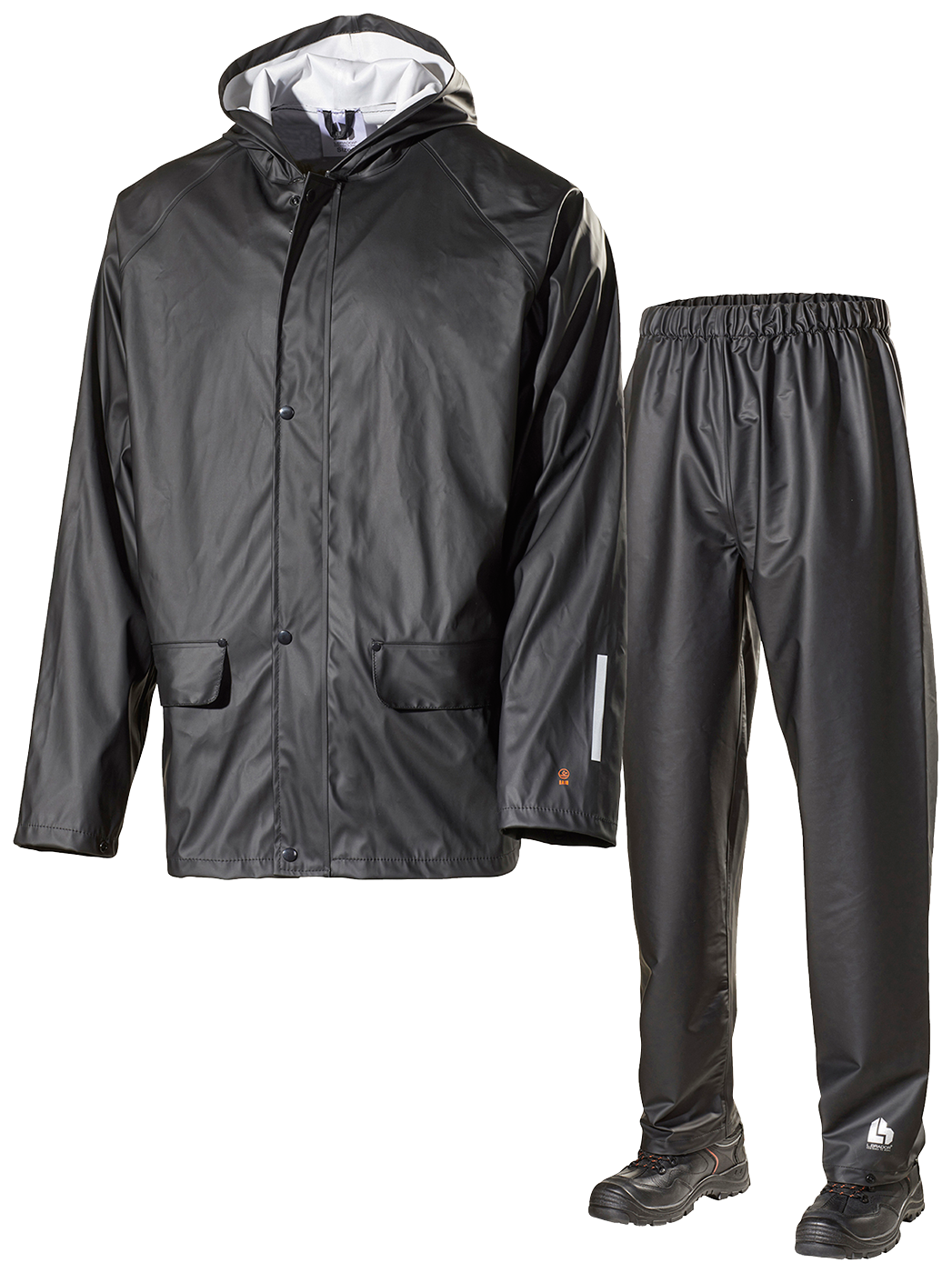 Sort Regnsæt Jakkebuks 2210pu Str - L.brador Jeans - 7325930050875