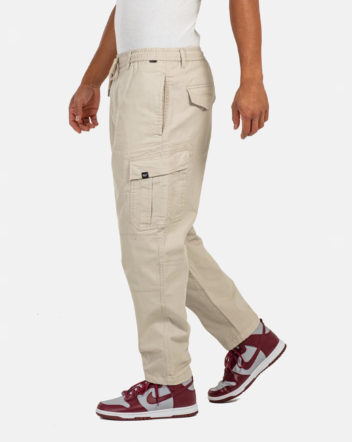Hvid Reell Reflex Loose Cargobukser Off - Reell Jeans  - 4051015342100