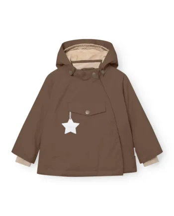 Brun Mini Ture Matwang Fleeceforet Vinterjakke Chestnut Brown - Mini A Ture Jeans  - 5715713173822