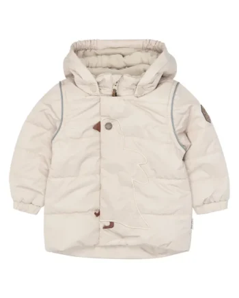 Mikk Line Puffer Jakke Oatmeal - Mikk-line Jeans  - 5715073784980