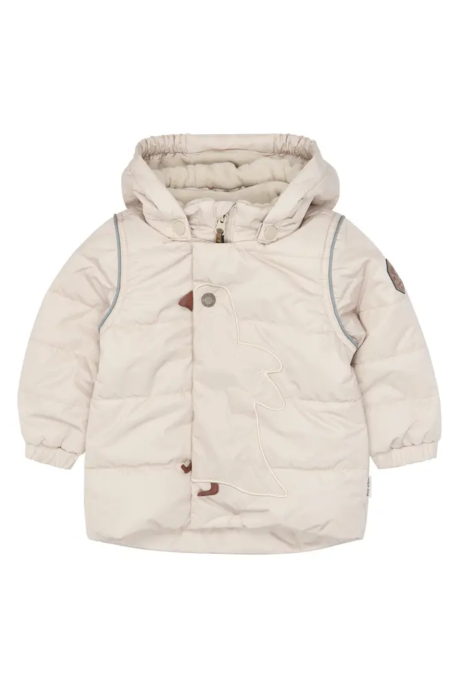 Mikk Line Puffer Jakke Oatmeal - Mikk-line Jeans - 5715073784980