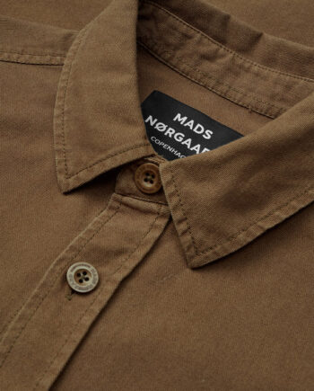 Cocoa Mads Nørgaard Dyed Canvas Skyler Overshirt - Mads NØrgaard Shirt  - 5715131645307