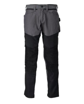 Sort Mascot Customized Arbejdsbukser Med Knælommer 22479 230 8909 Stengrå - Mascot Jeans  - 5715411042239